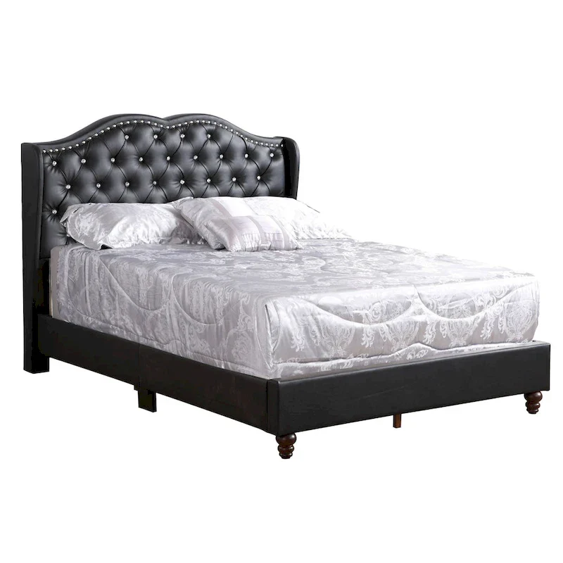 Joy Jewel Tufted Upholstered Bed
