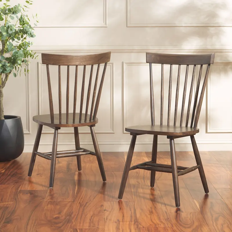 SAFAVIEH Suhair Spindle Farmhouse Dining Chair (Set of 2) - 20.5 x 21 x 36 - 21W x 21D x 36H