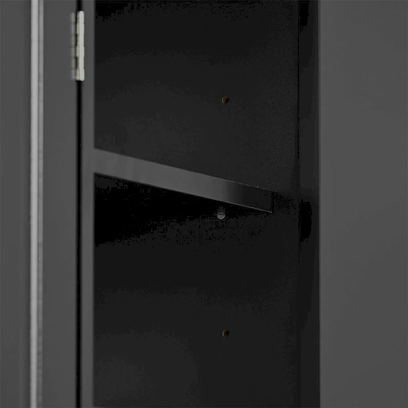 Black / White 3-Section Shoe Cabinet with Adjustable Shelves, Fits up to 20 Pairs