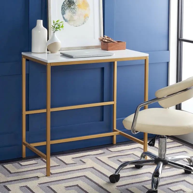 SAFAVIEH Aleen Glossy Wooden Desk