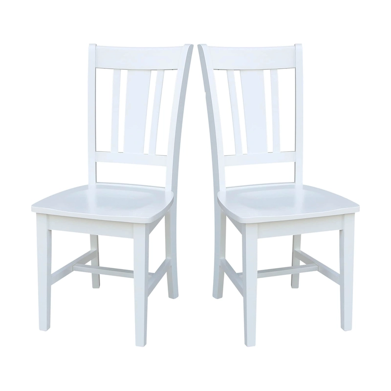 International Concepts Solid Wood San Remo Splatback Chairs, Set of 2