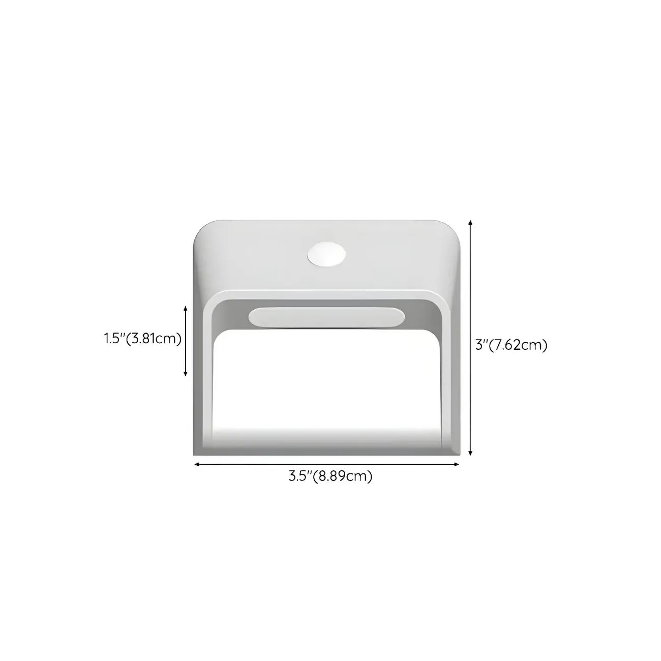 Modern Plastic White Rechargeable Wall Sconce