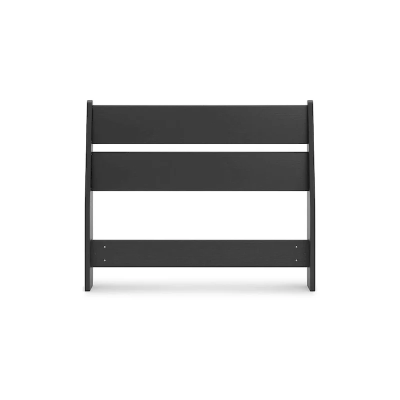 Socalle Black Panel Headboard with Dresser and Nightstand