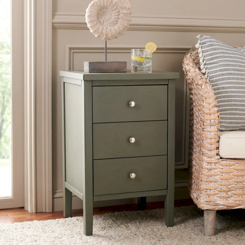 SAFAVIEH Netta End Table - 16.9 x 14.2 x 26.8 - 17Wx14Dx27H