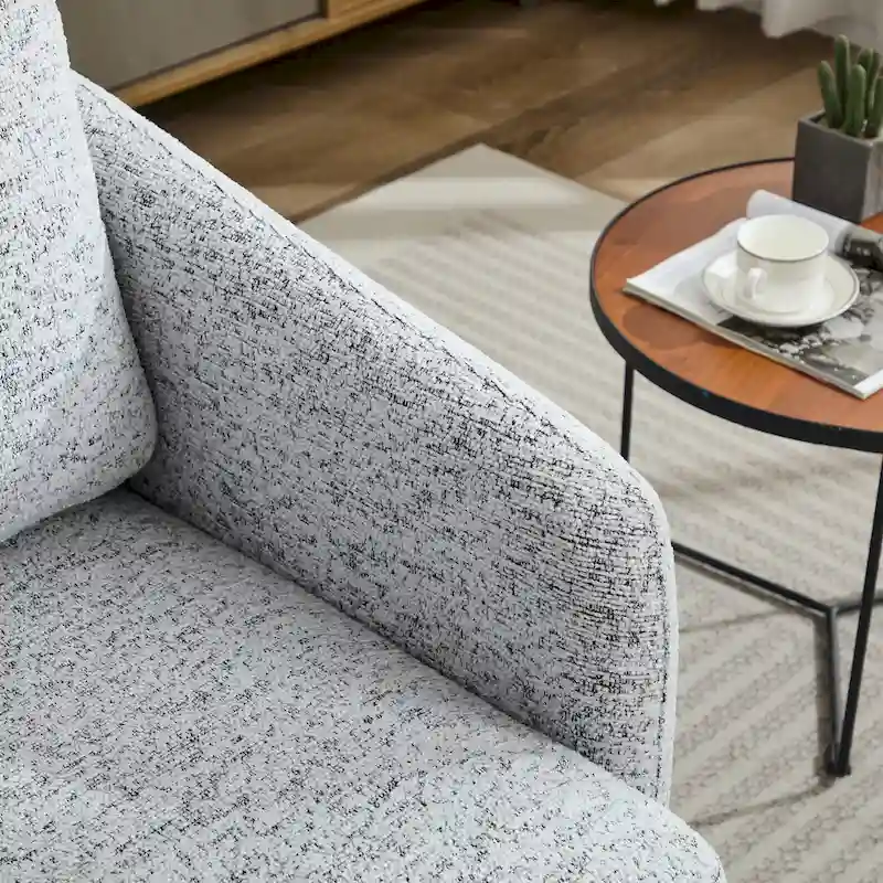 GDFStudio - Clara Chenille Swivel Accent Chair with Sleek Modern Design and Plush Cushioning - 31.5W