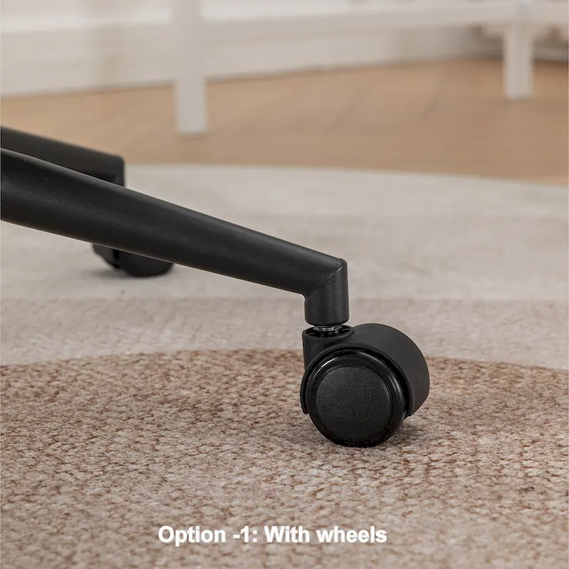 Roundhill Bizerte Adjustable Swivel Criss Cross Chair, Wide Seat Office Chair Vanity Chair