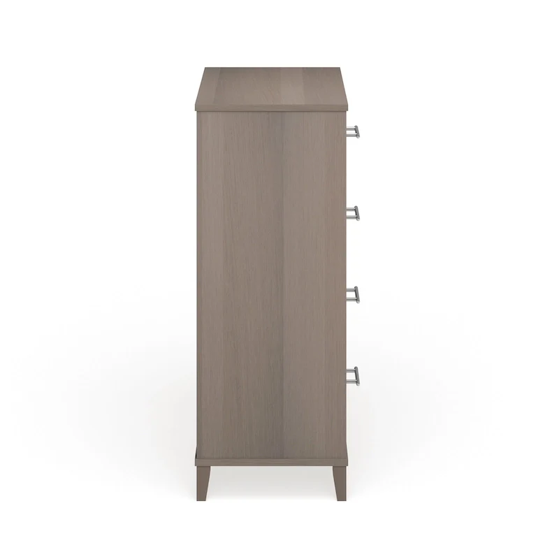 Gray and white drawer cabinet