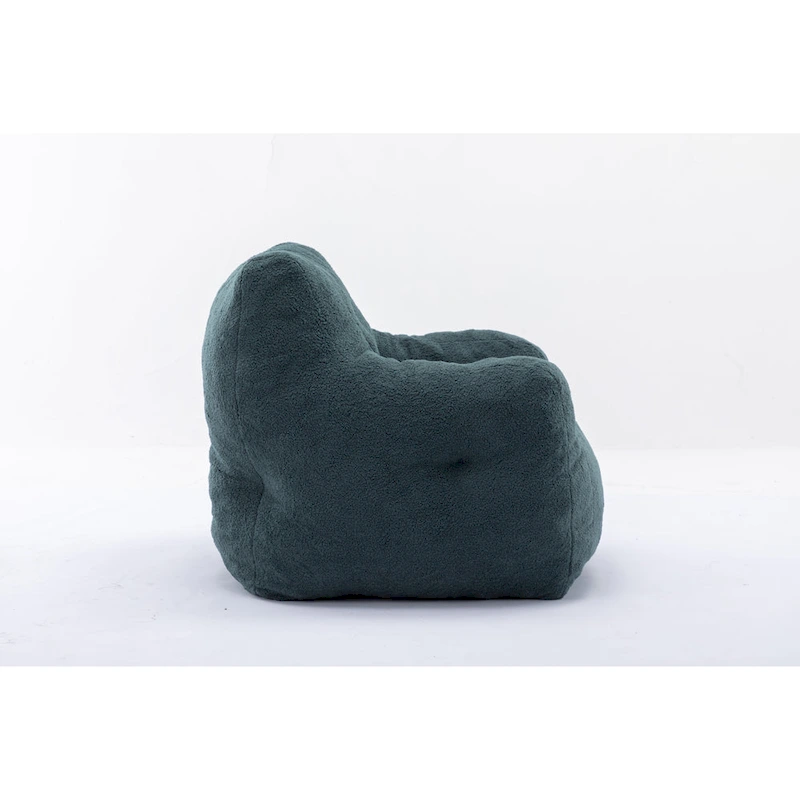 Soft Tufted foam bean bag chair with Teddy fabric