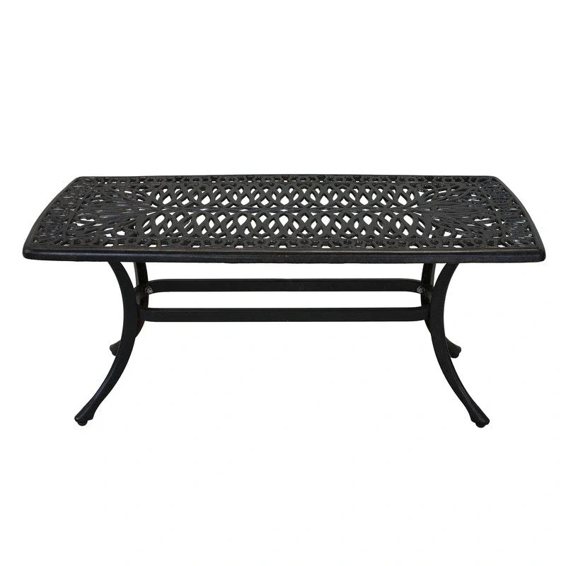 Havenside Home Saybrook Cast Rectangle Coffee Table