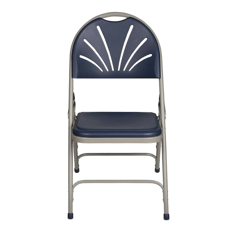 Hampden Furnishings Lusitano Collection Fan Back Folding Chair, Pack of 4
