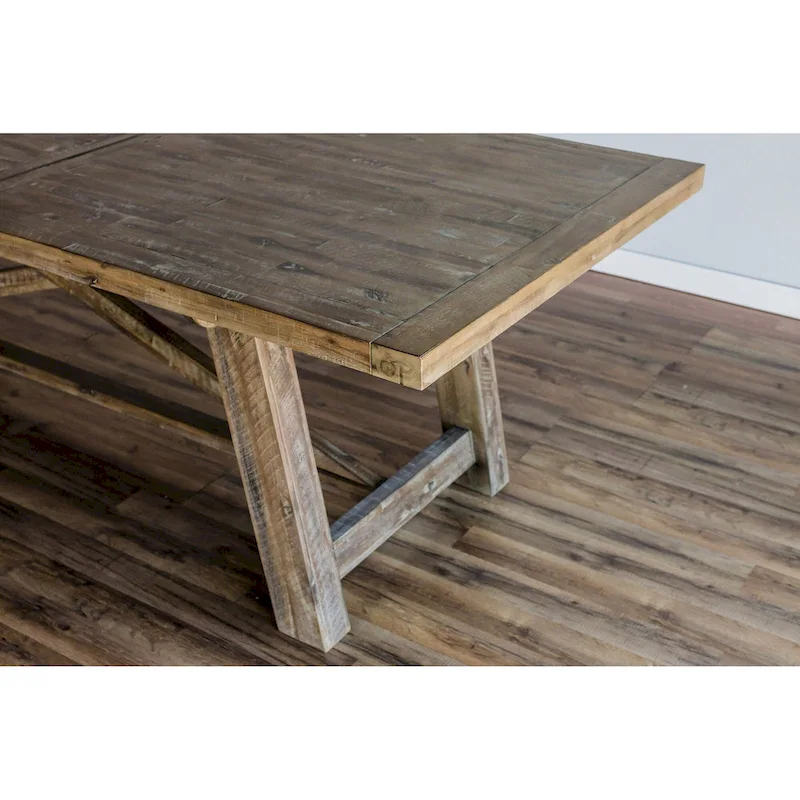 Newberry Extension Dining Table, Weathered Natural