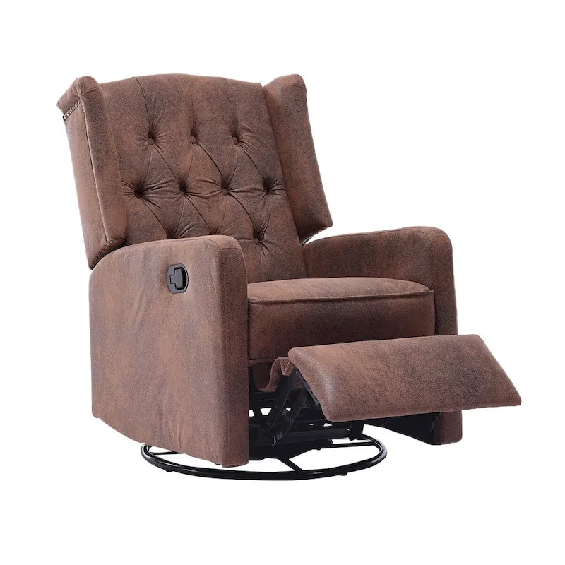 Multi-gear adjustable lounge chair 360 degrees full rotation rocking chair