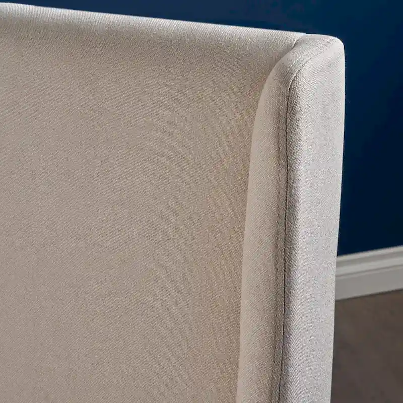 Fabric Wingback Dining Chairs Set of 2