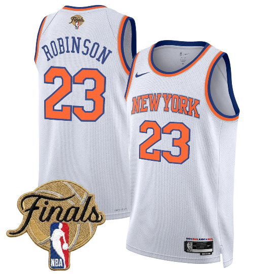New York Knicks Unisex 2026 Finals Champions Mitchell Robinson 23 Swingman Jersey - White - Association Edition