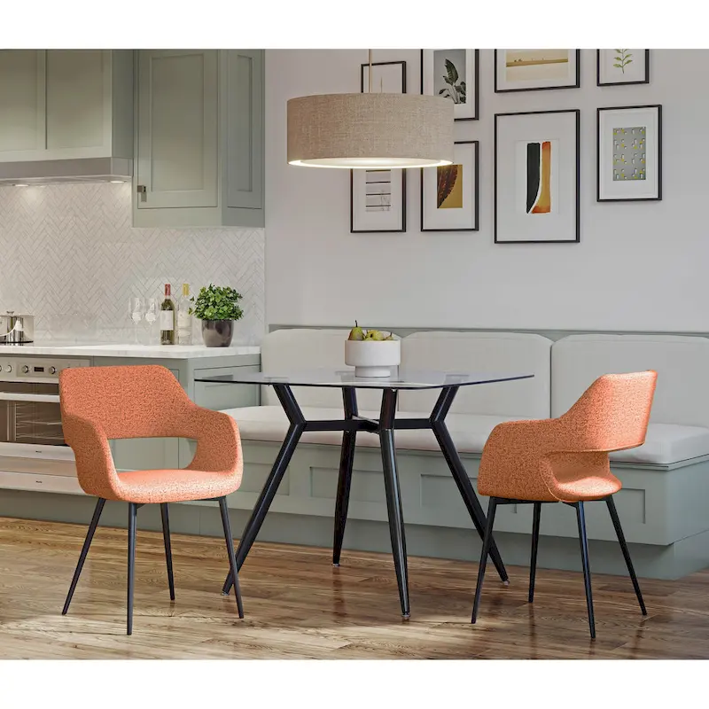 Carson Carrington Vallen Mid-Century Modern Chair (Set of 2)