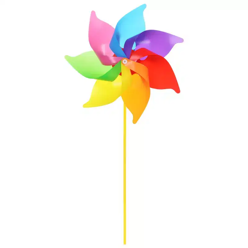 Unique Bargains Plastic Colorful Outdoor Decor Windmill