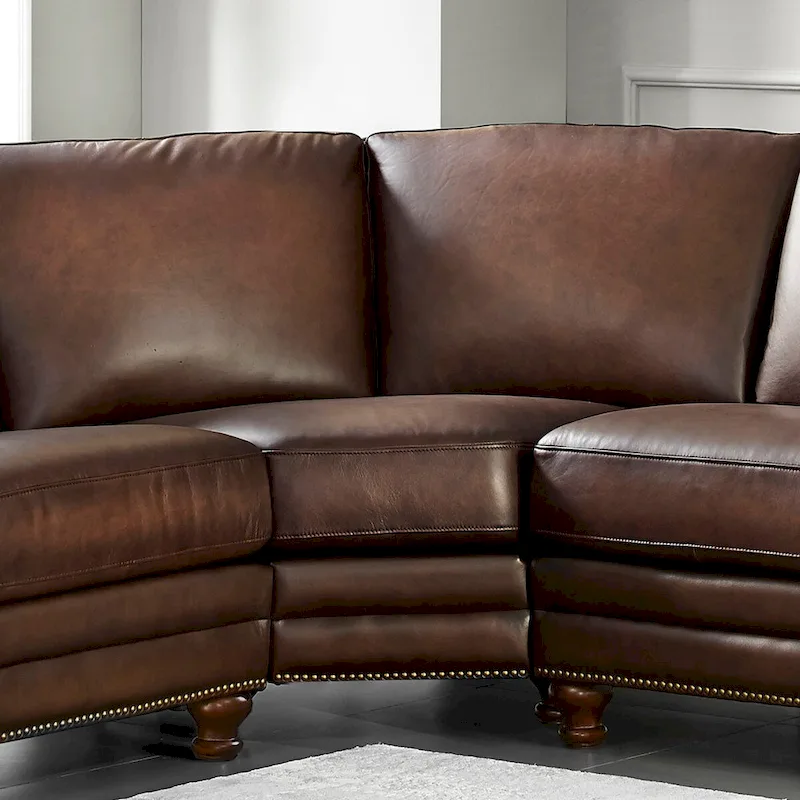 Hydeline Belfast Top Grain Leather L Shape Sectional - L-Piece