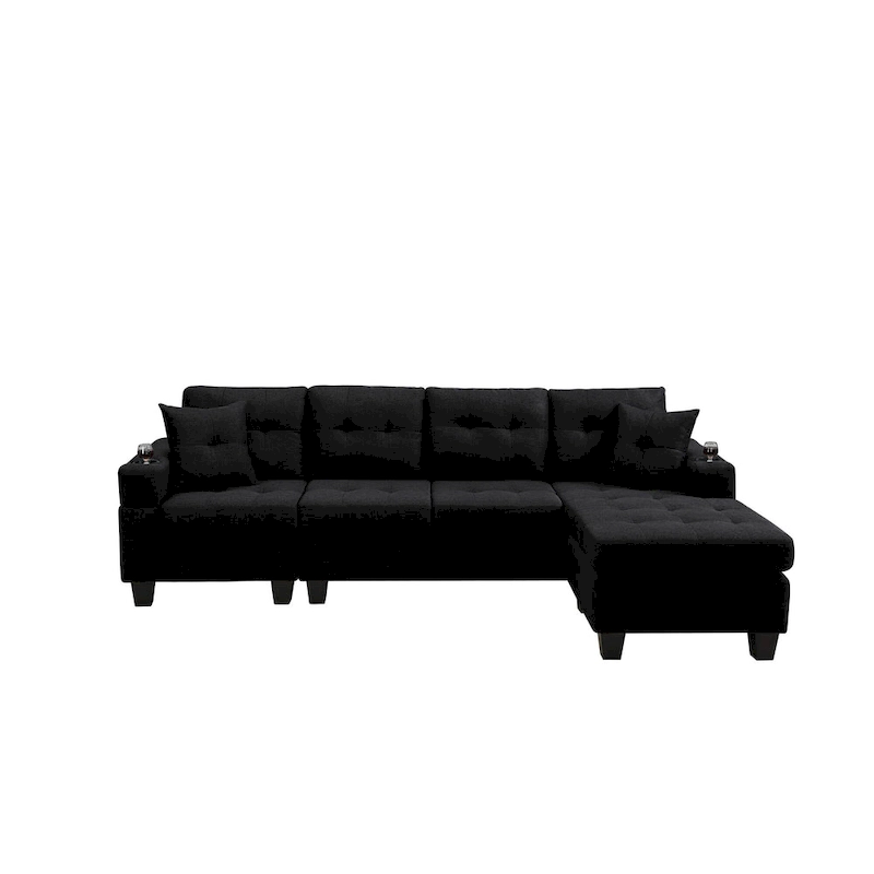 Modern Sectional Sofa with Reversible Chaise