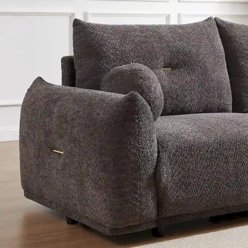 Lamb's wool 2-seater sofa