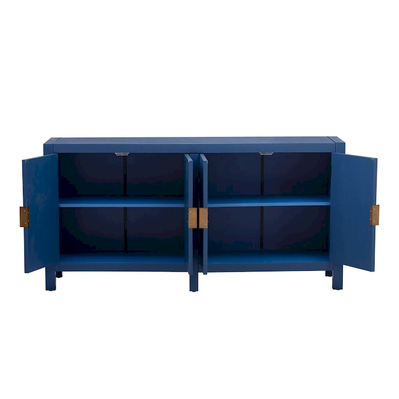 Ash Veneer 60 Sideboard Cabinet with Adjustable Shelves