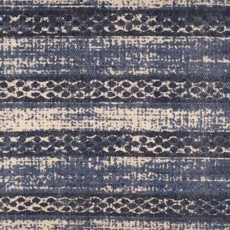 47 Antique Blue Distressed Rectangular Bench