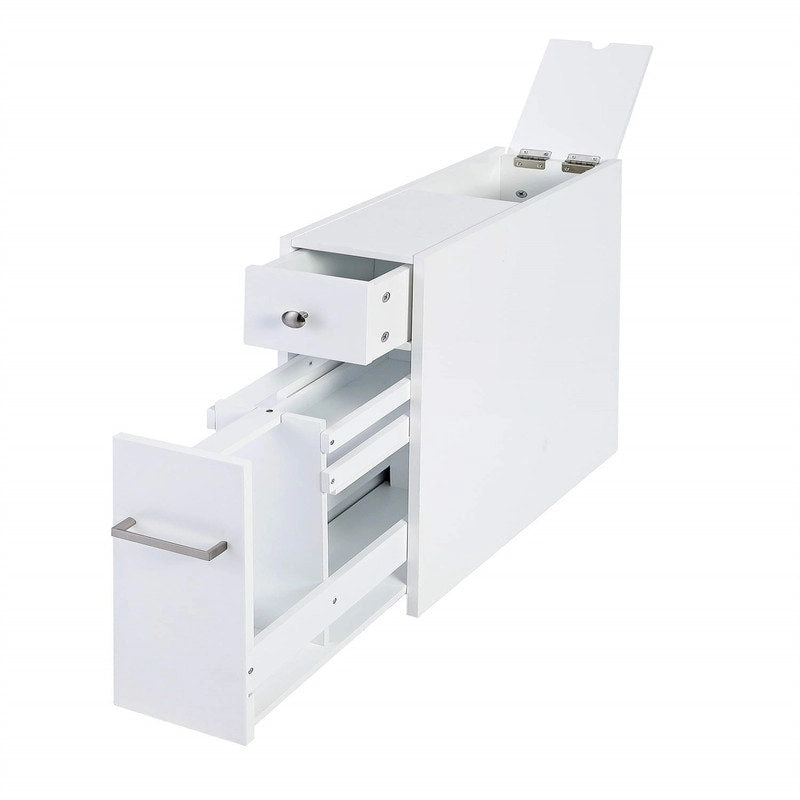 Home Slim Bathroom Storage Cabinet - 19.69 D x 6.45 W x 22.83 H