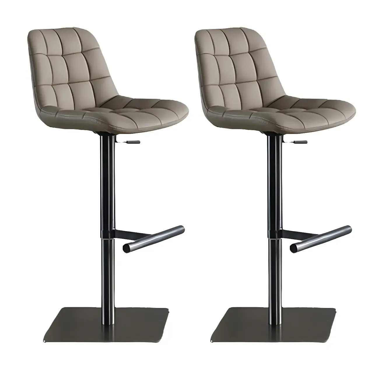 Modern Low Back Cushioned Swivel Adjustable Bar Stool