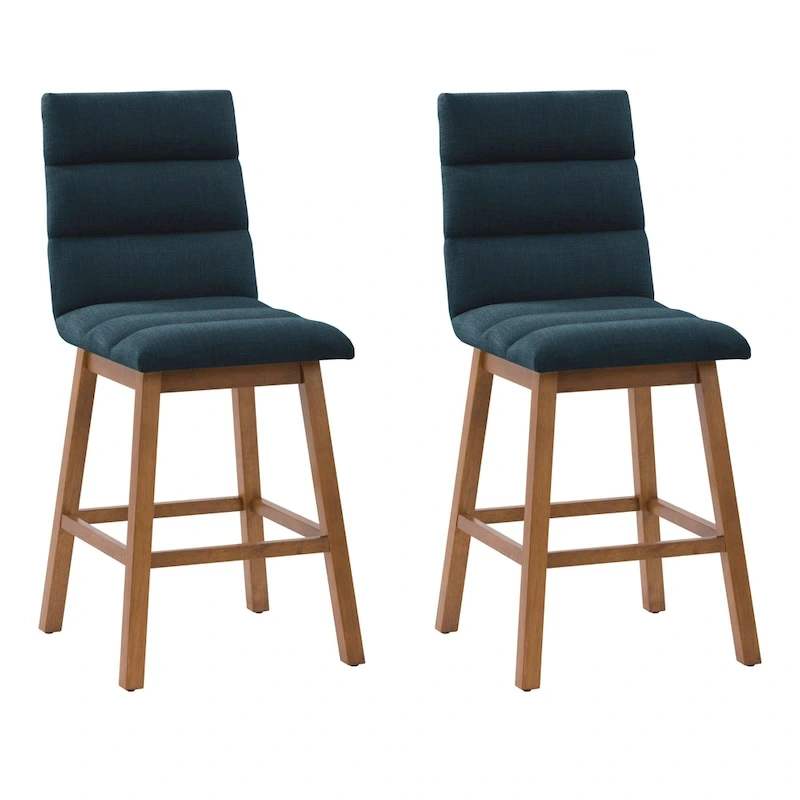 Lilibet Upholstered Counter Height Bar Stools, Set of 2