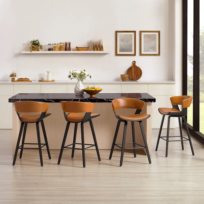 Modern Counter Height Barstool (Set of 4)
