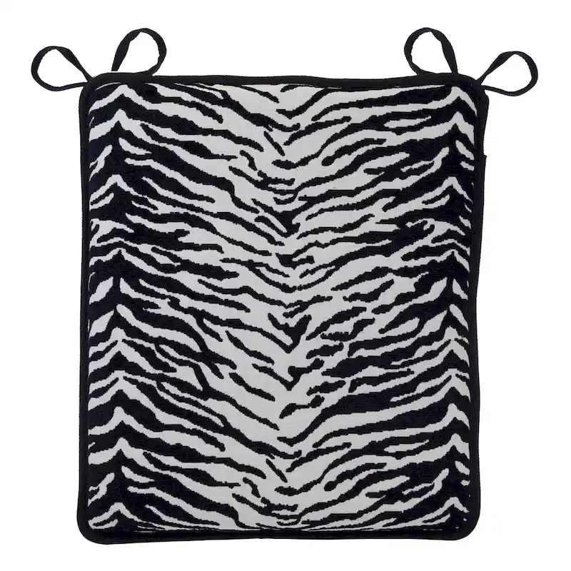 Reversible Chenille Rocking Chair Cushion Set