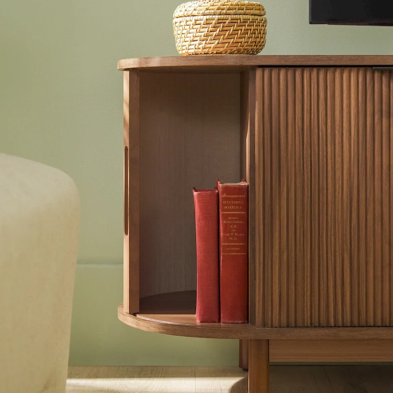 Middlebrook Modern Reeded 60-inch TV Stand with Rounded Edges