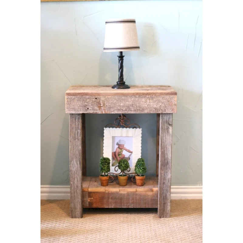 Rustic End Table