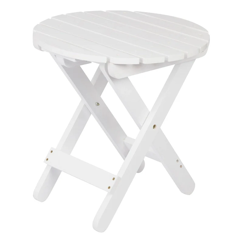 Remedy 19 Assembled Cedar Wood Round Collapsible Folding Table