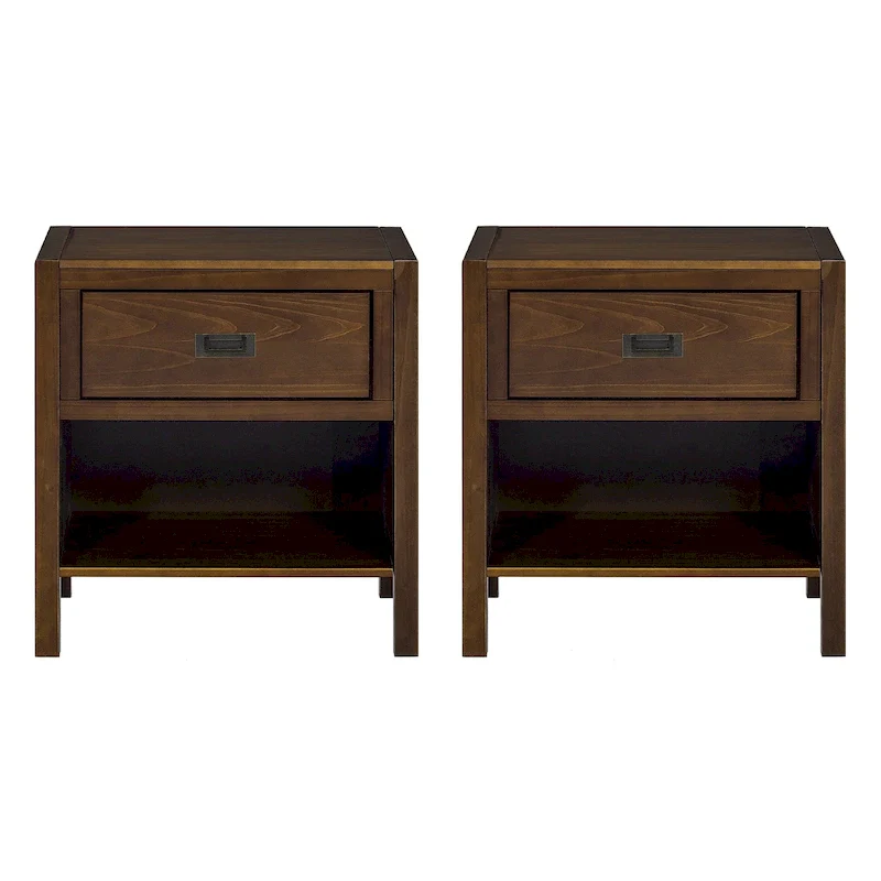 Middlebrook Solid Wood Modern 1-Drawer Nightstands, Set of 2