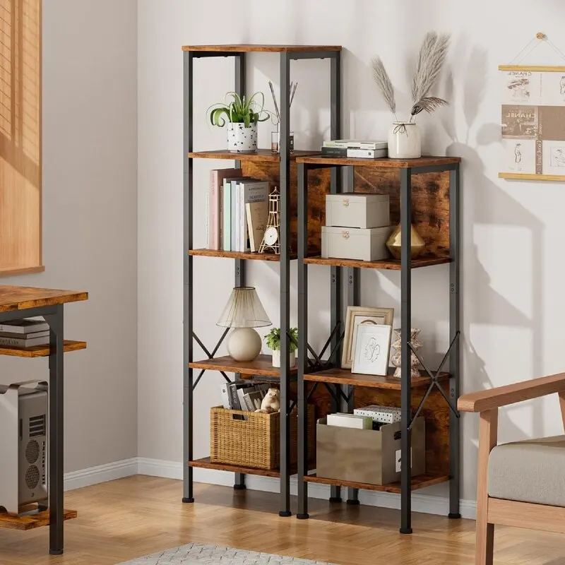 5 Tier Tall Bookshelf - 14.9