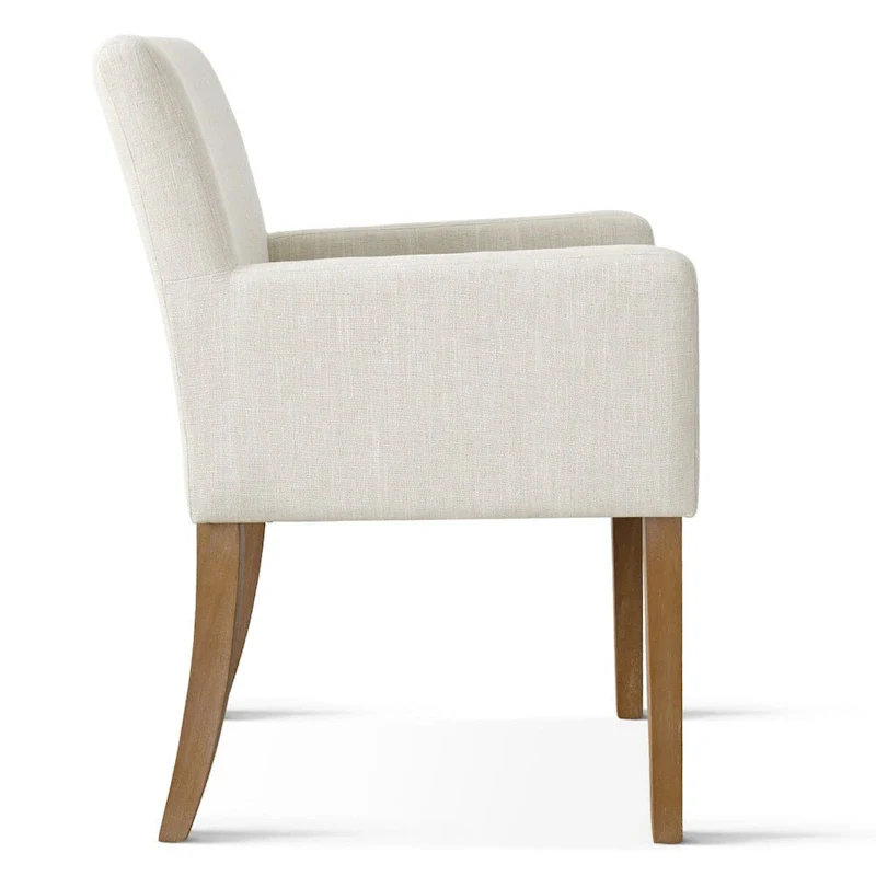 Linen Upholstered Armchair(Set of 2)