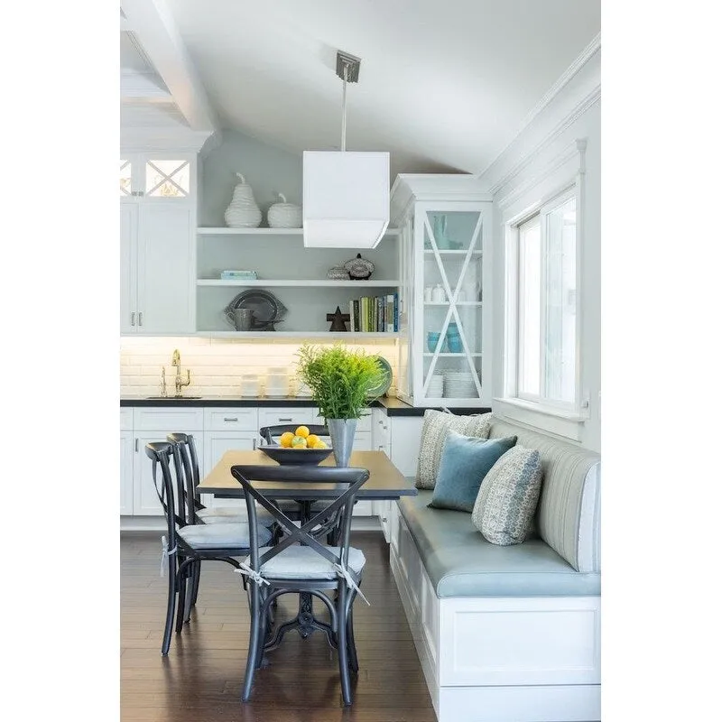 Set of 2 Wood Antique Farmhouse Cross Back Dining Chairs Rattan With X Back Dark Bedroom Restaurants Hotel