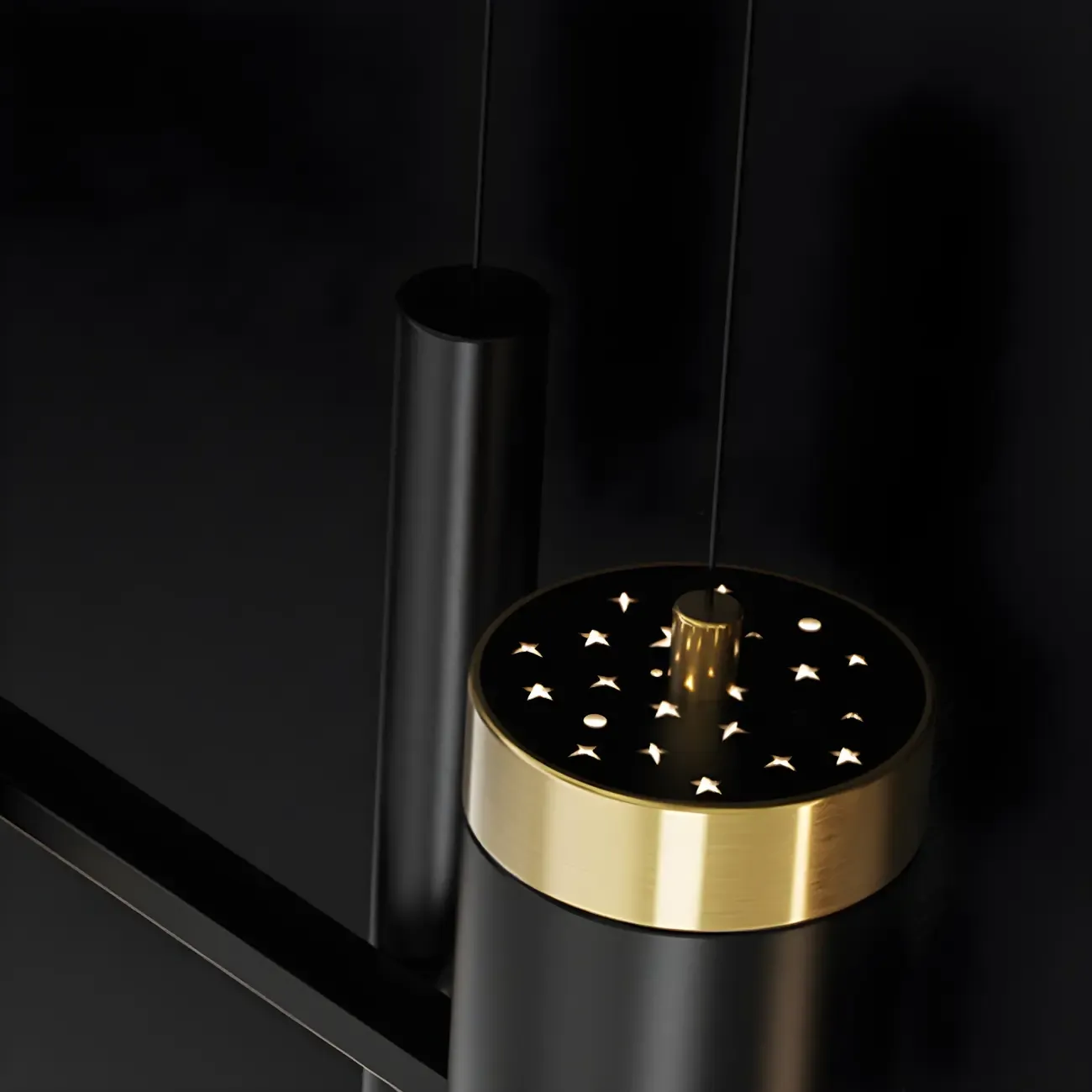 Trendy Modern Metal Cylinder Multi-Light Pendant