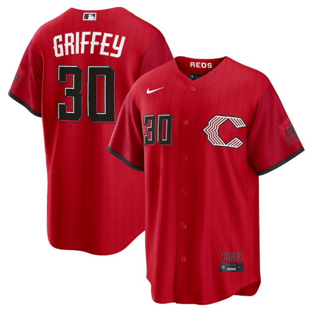 Cincinnati Reds Ken Griffey Jr. Red 2026 City Connect Stadium Jersey