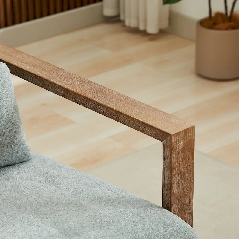 30.31 Linen Blend Upholstered 360 Swivel Accent Chair