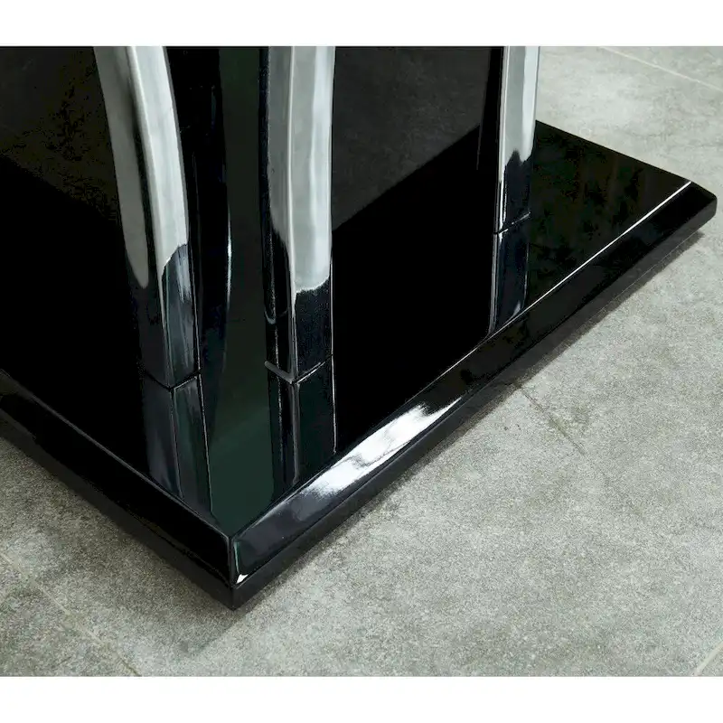 del Rio Modern Glass Top 2-Piece Accent Table Set by Furniture of America