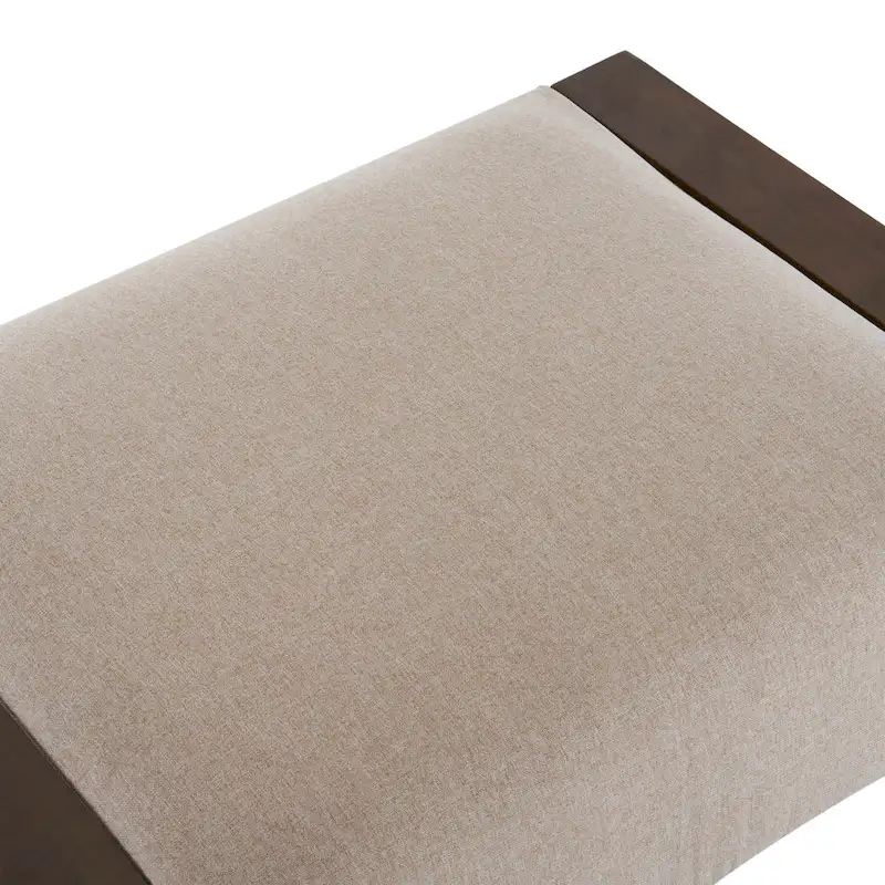 Harper Modern Beige Upholstered Ottoman