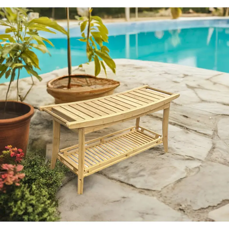 Solid Bamboo Premier 39 Spa Bench