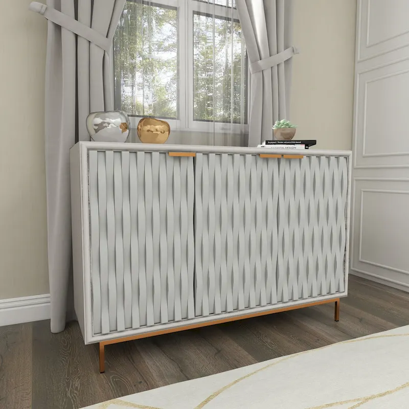 White Wood Contemporary Cabinet