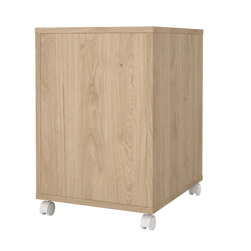 3-Drawer Mobile Cabinet with Wheels - Engineered Wood