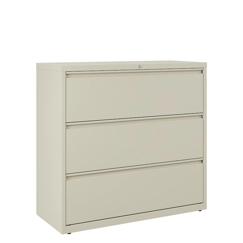 Hirsh 42-in Wide HL10000 Series 3 Drawer Lateral File Cabinet, White
