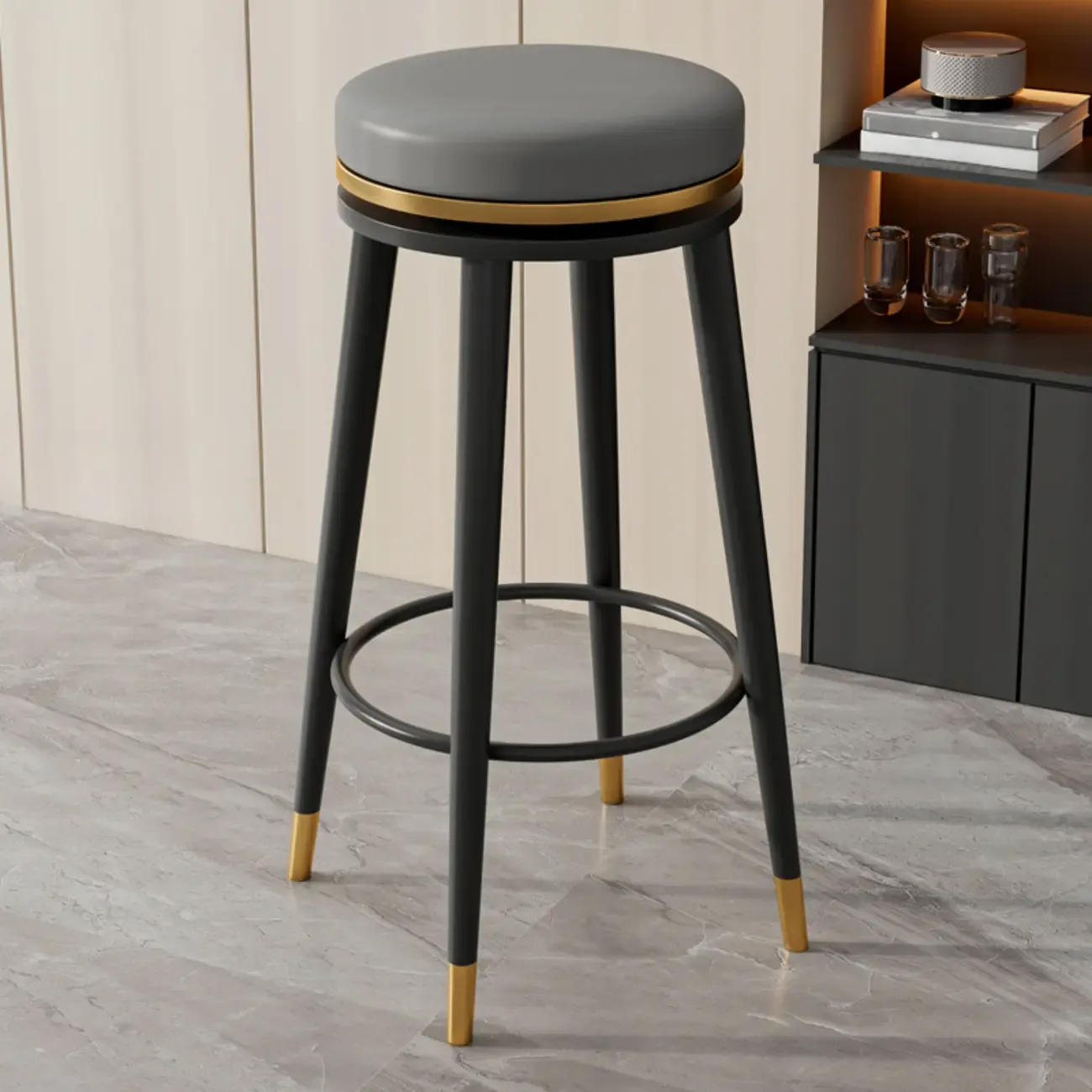 Counter Height Modern Metal Bar Stools