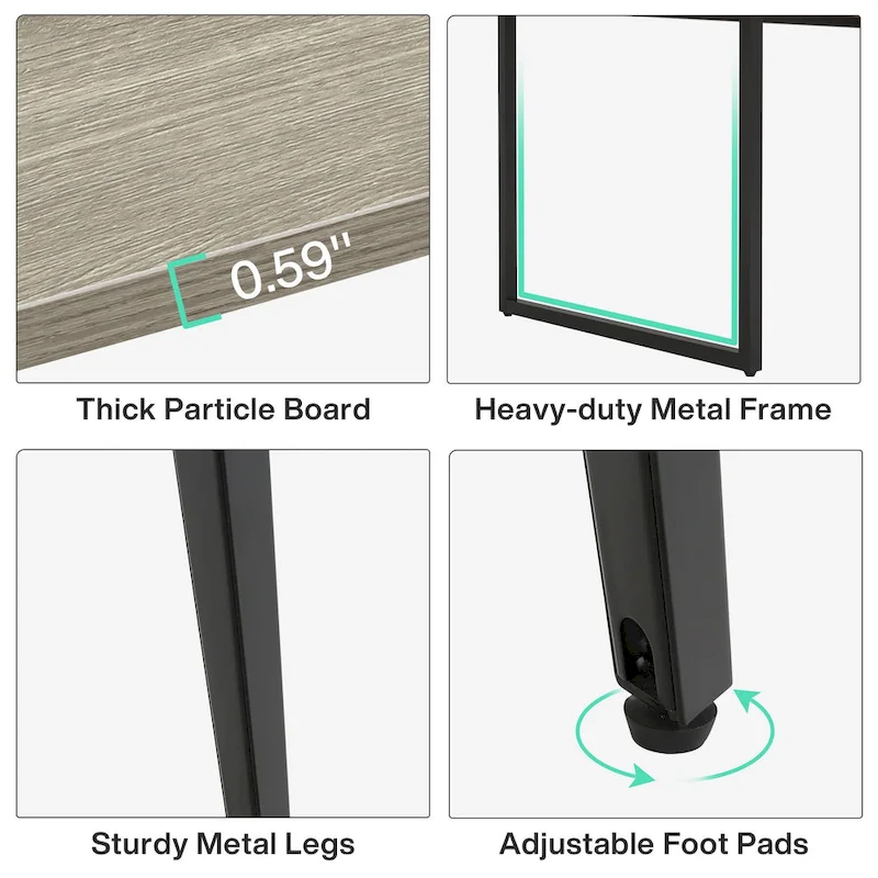 Boat-Shaped Conference Table - 8 Feet - 6-8 Seater