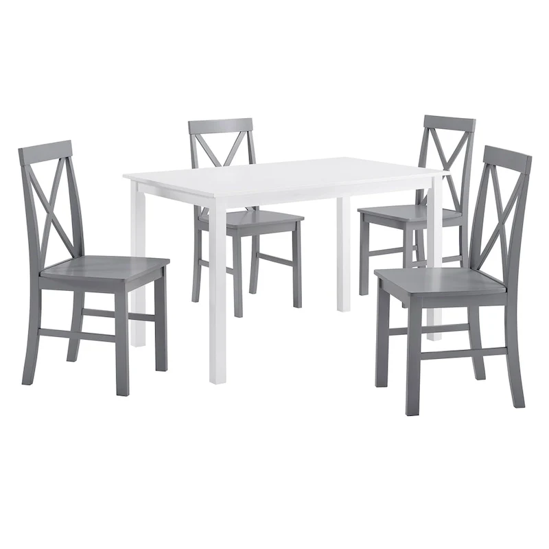 Dining Table with 4 X-Back Chairs