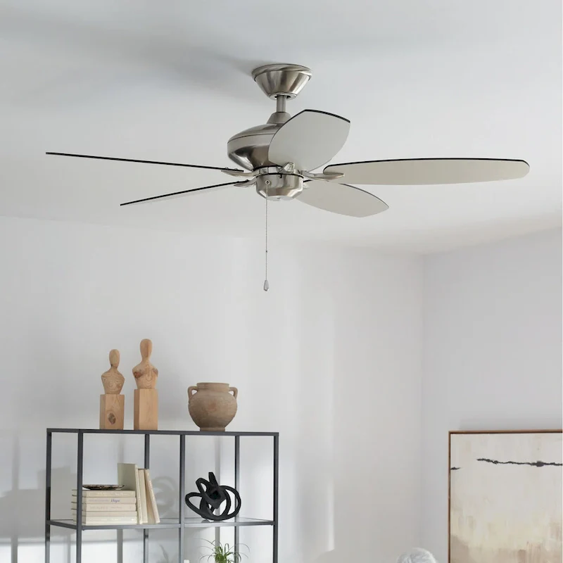 Kichler Renew Energy Star Qualified 52 inch Ceiling Fan Brushed Stainless Steel with Reversible Blades